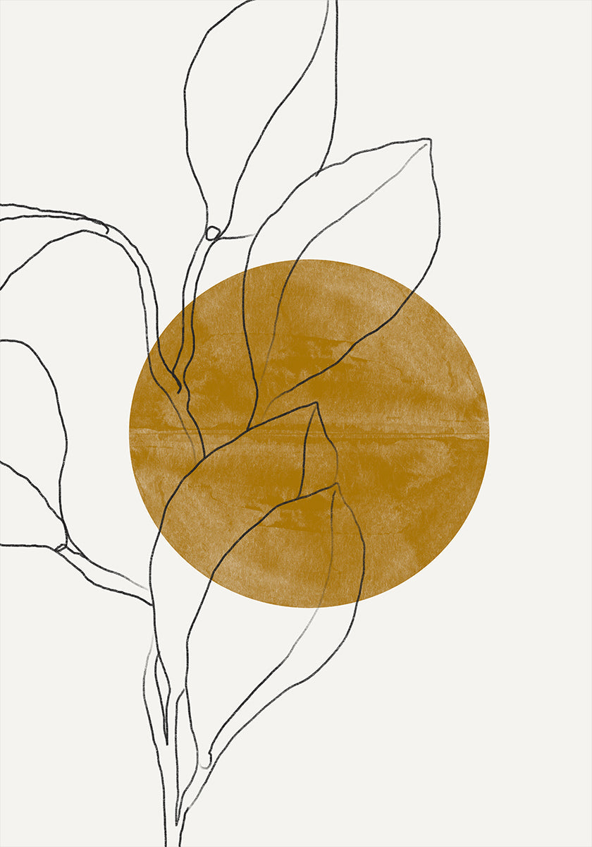 Plakat Harmonii Liścia Liniowego