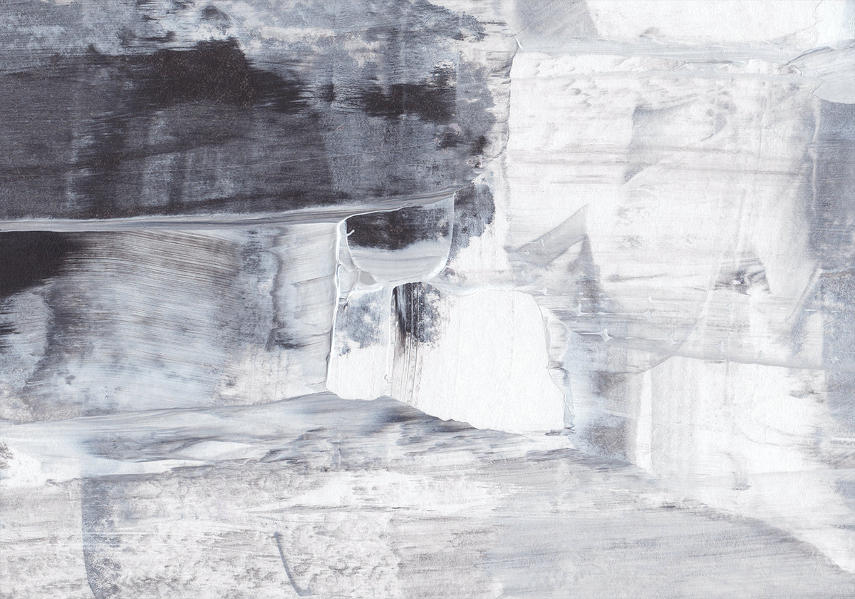 Monochromatyczny plakat spokoju