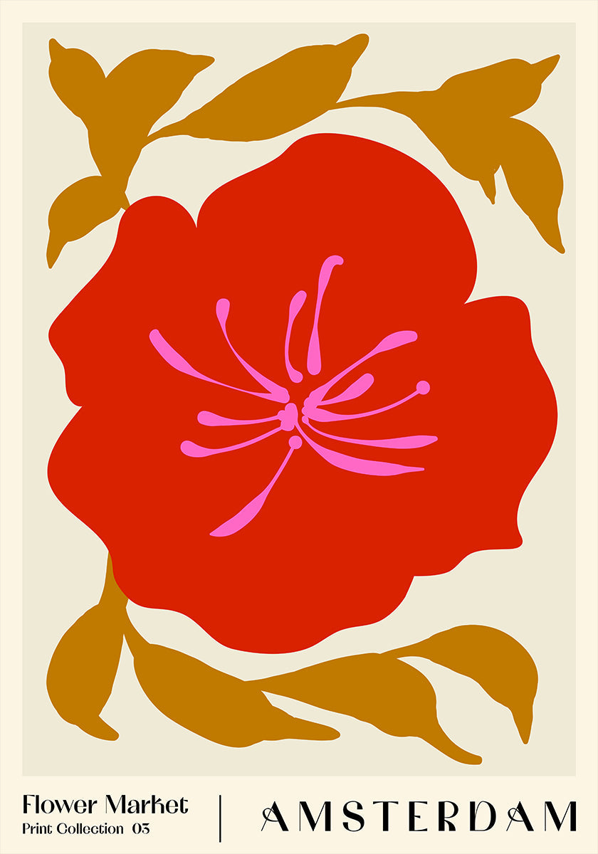 Targ Kwiatowy. Plakat Amsterdamski