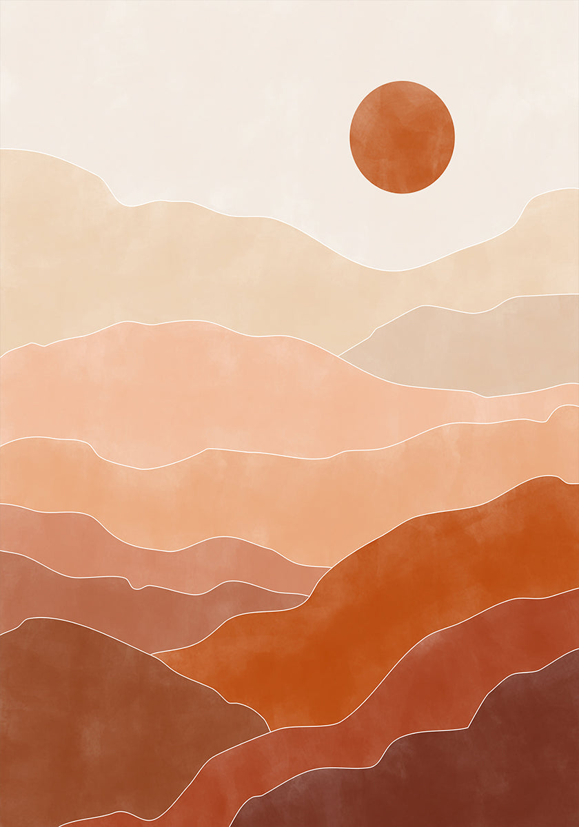 Wschód słońca na pustyni