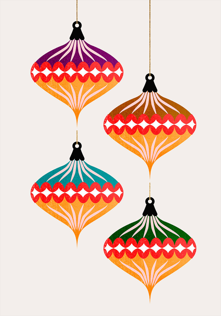 Plakat Bombki Bożonarodzeniowe (wers. 3).