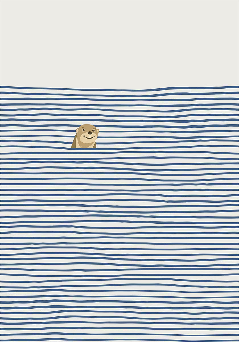 Plakat Wydra w falach