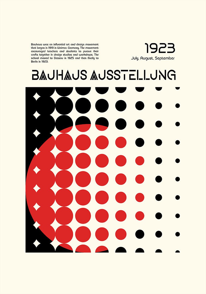 Plakat Bauhausu Ausstellung