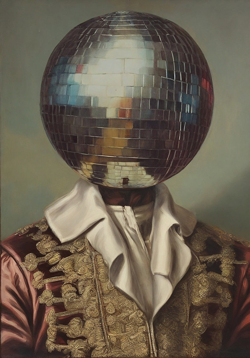 DiscoHead King / Altered Collage Art (NOWOŚĆ)