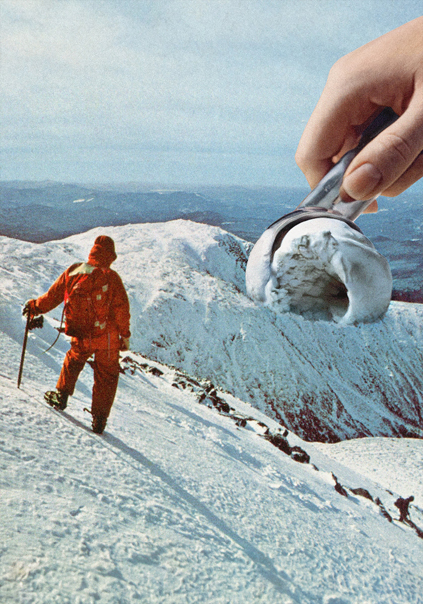 Lodowa Góra - Plakat z ciasteczkami i kremem