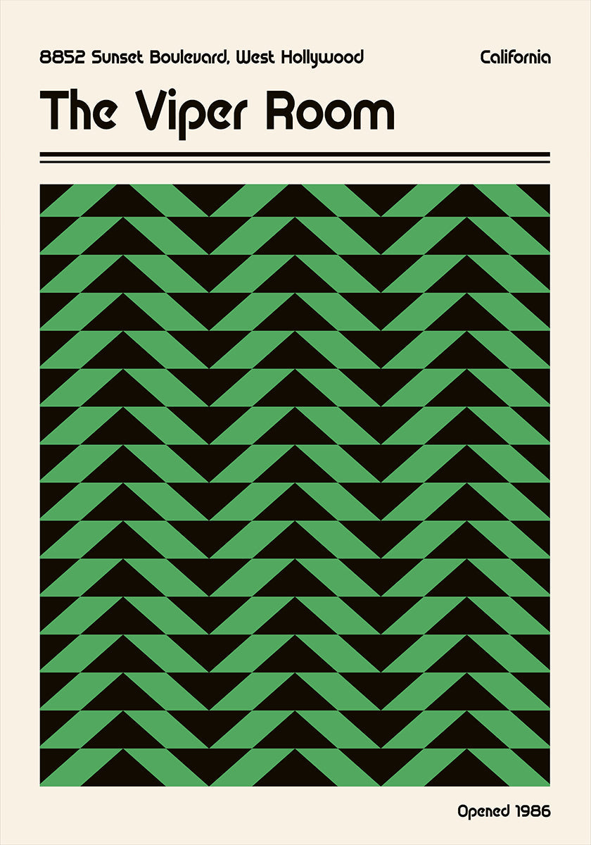 Plakat retro pokoju Vipera