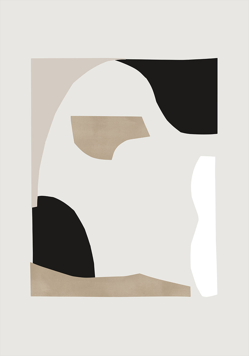 Abstrakcyjne kształty 2 plakat