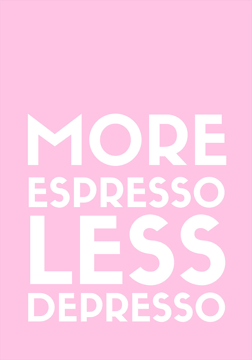 Plakat espresso depresso
