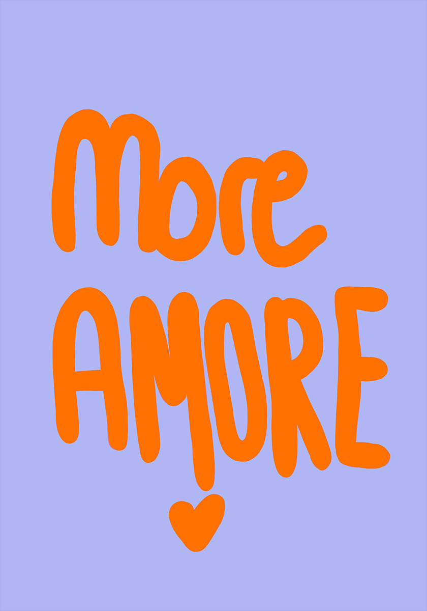 Odważna typografia na żywym pomarańczowym plakacie