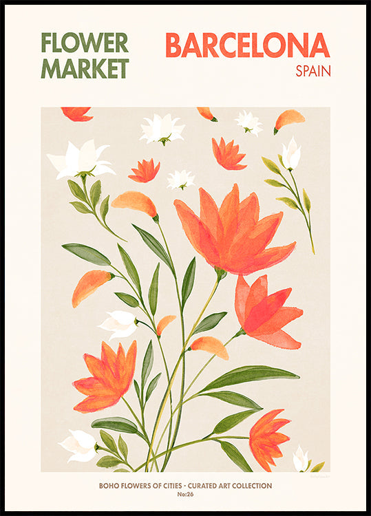 Plakat „Barcelona kwitnie”.