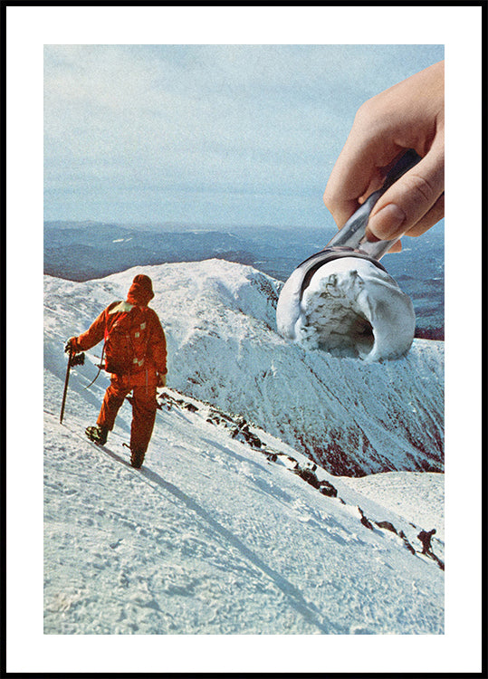 Lodowa Góra - Plakat z ciasteczkami i kremem