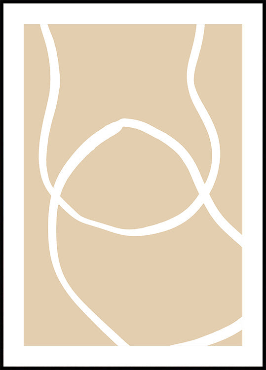 Plakat Beżowe Linie 04