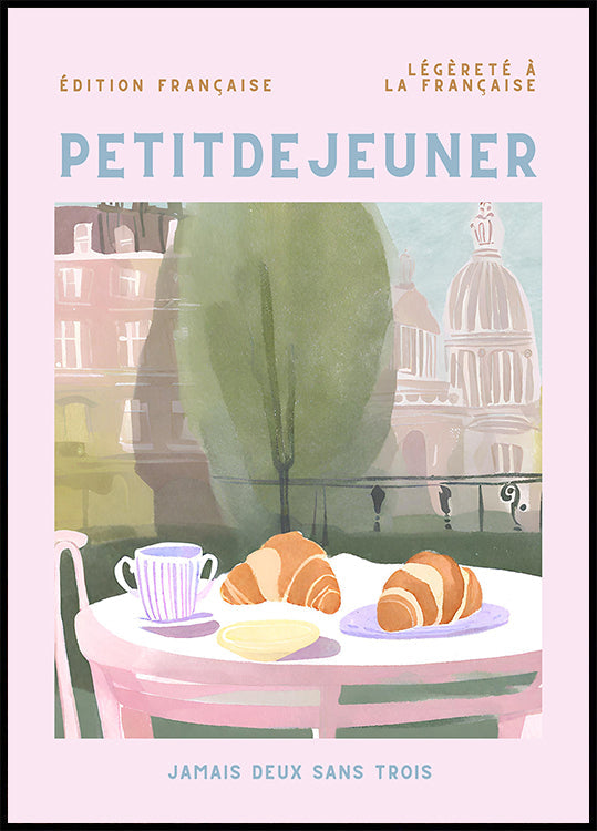 Petit Dejeuner, Rogaliki, Paryż, Pastel