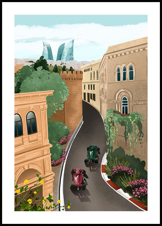 Plakat Baku Azerbejdżan