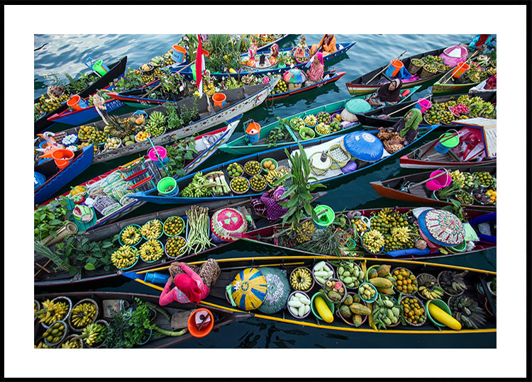 Pływający targ w Banjarmasin