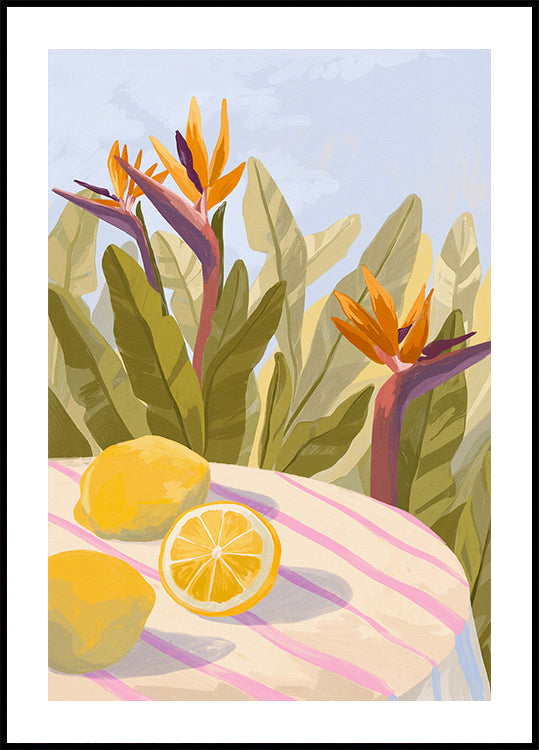 Plakat z cytrynowym twistem