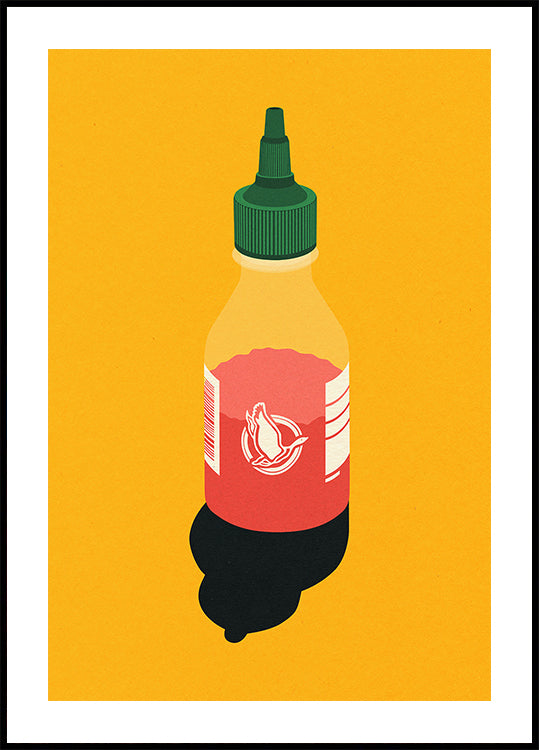 Plakat z sosem chili