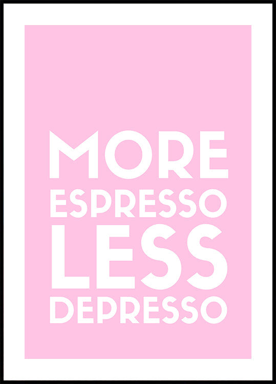 Plakat espresso depresso