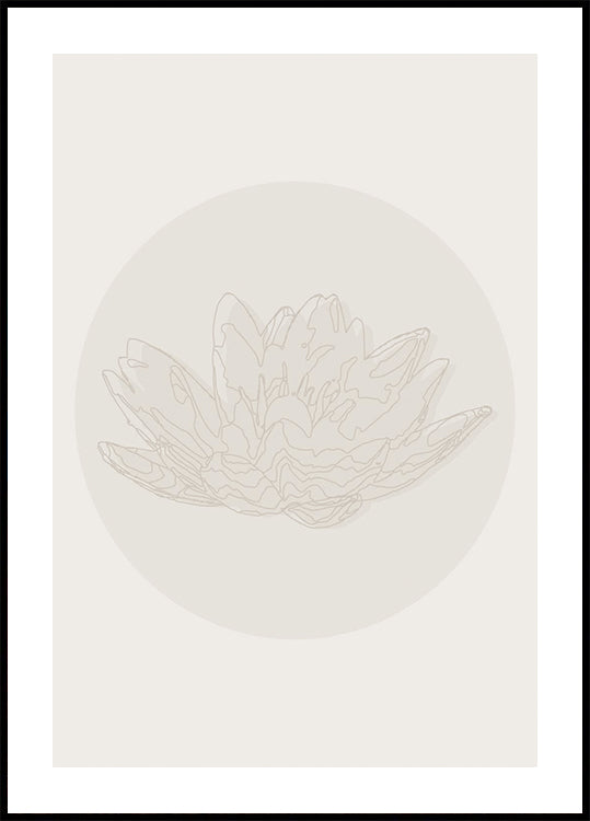 Lotus Serenity, plakat z linią botaniczną
