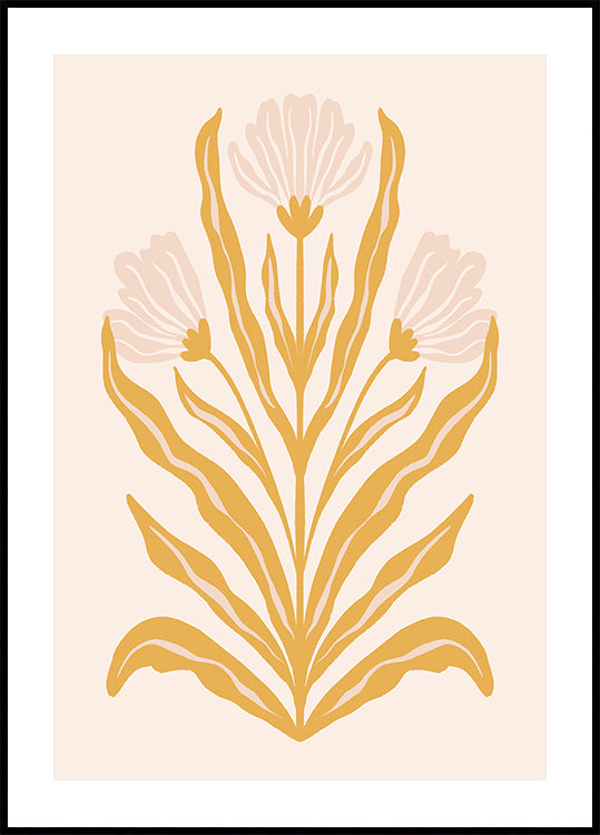 Symetryczne pastelowe kwiaty