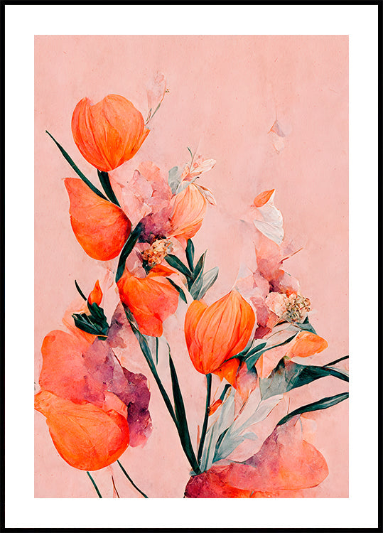 Plakat Płatki i elegancja