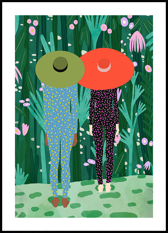 Plakat z piżamą w dżungli