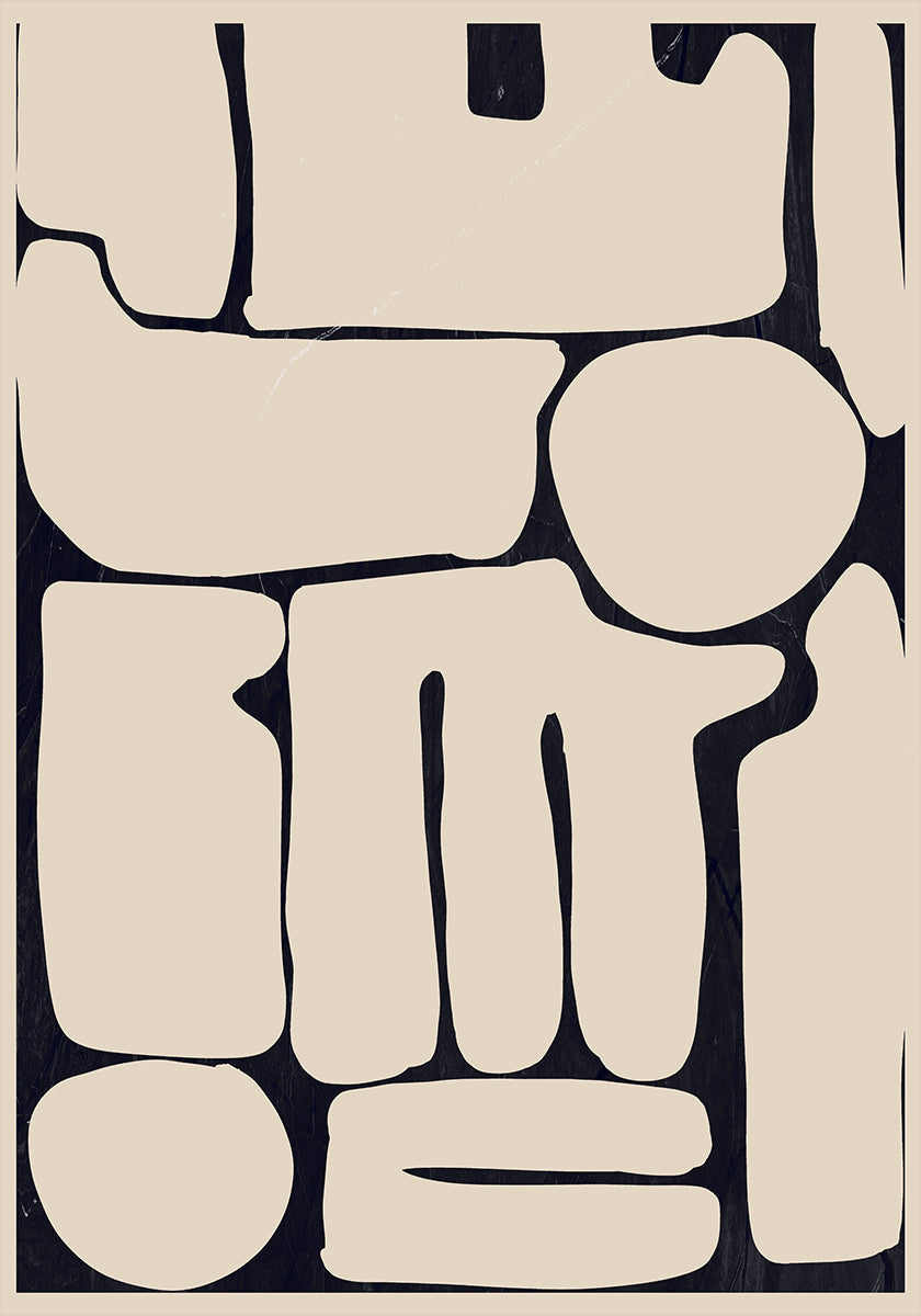 Nowoczesny abstrakcyjny plakat o minimalnych kształtach 161