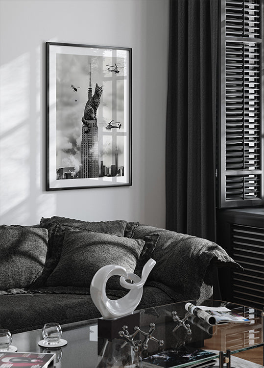 Kot na górze Plakat