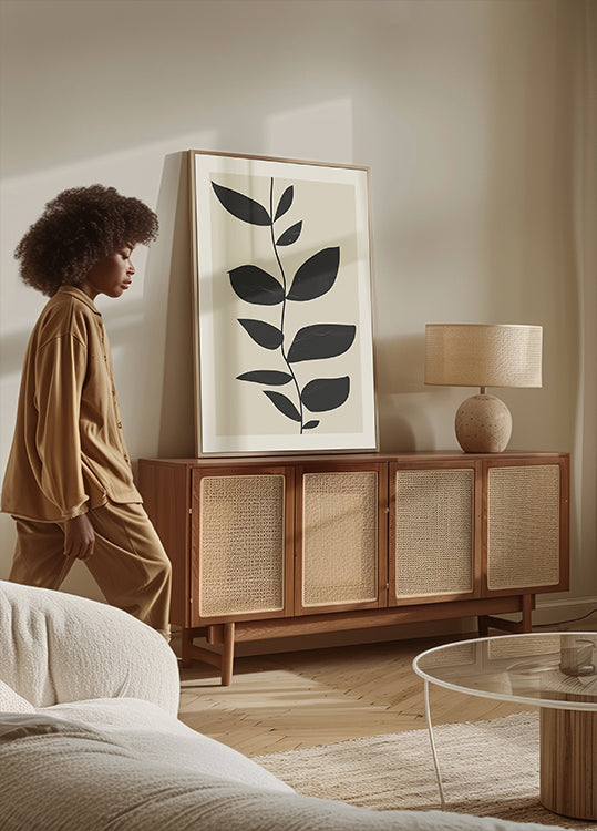 Minimalny plakat roślinny