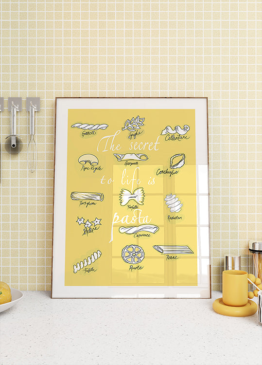 Plakat Sekret życia to makaron