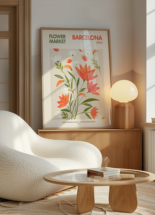 Plakat „Barcelona kwitnie”.