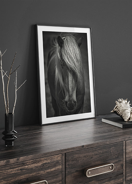 Plakat alpejskiego surfera