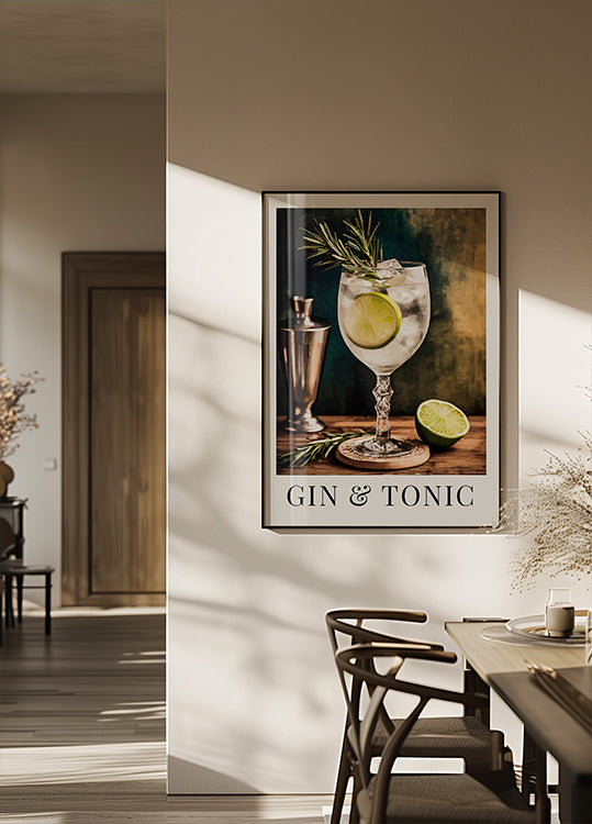 Plakat Gin z Tonikiem