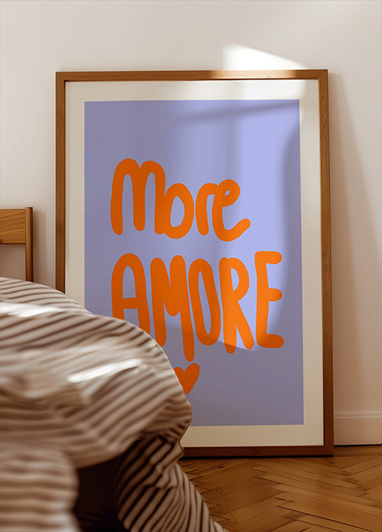 Odważna typografia na żywym pomarańczowym plakacie