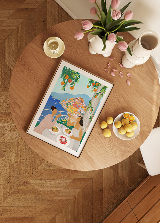 Plakat Dziewczyny w Positano