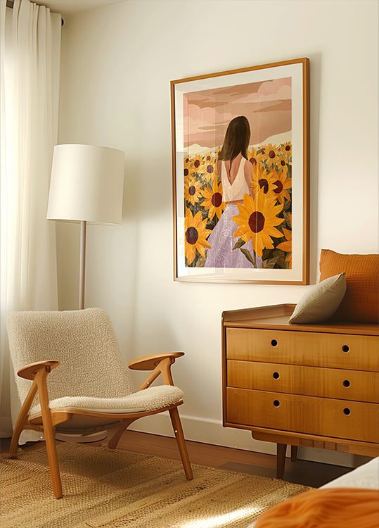 Plakat „Słoneczowe wieczory”.