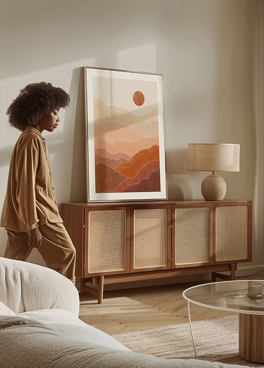 Wschód słońca na pustyni