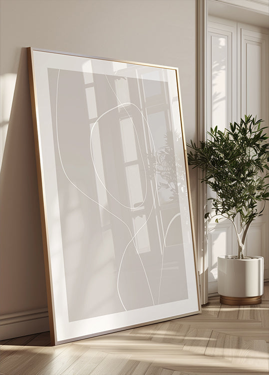 Plakat o harmonii płynnych linii