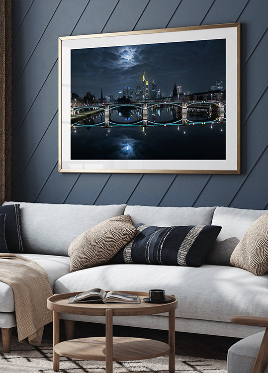 Frankfurt w pełni księżyca