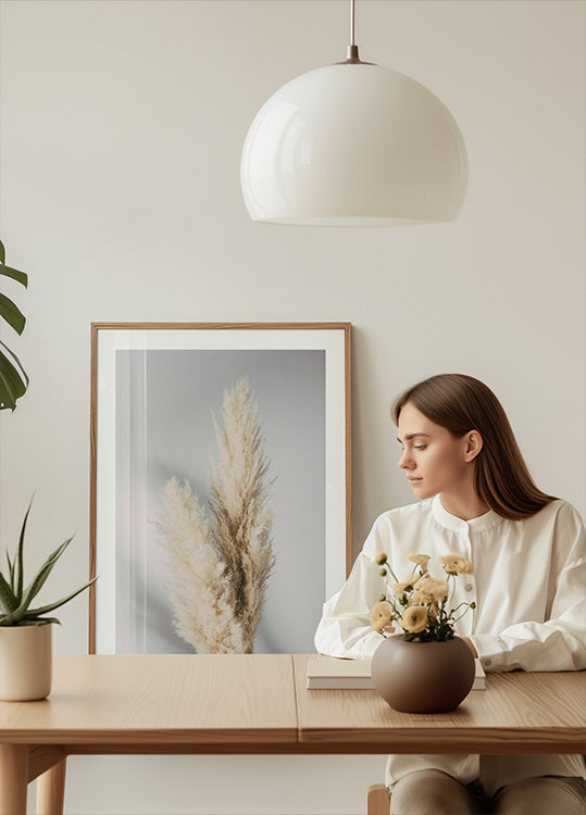 Szara trawa pampasowa