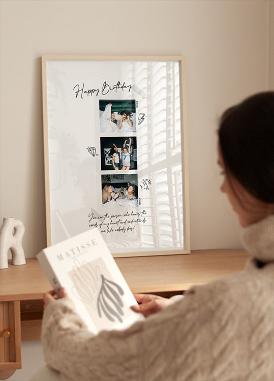 Plakat z kolażem zdjęć z mojego pierwszego roku