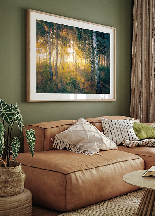 Plakat Złoto w lesie