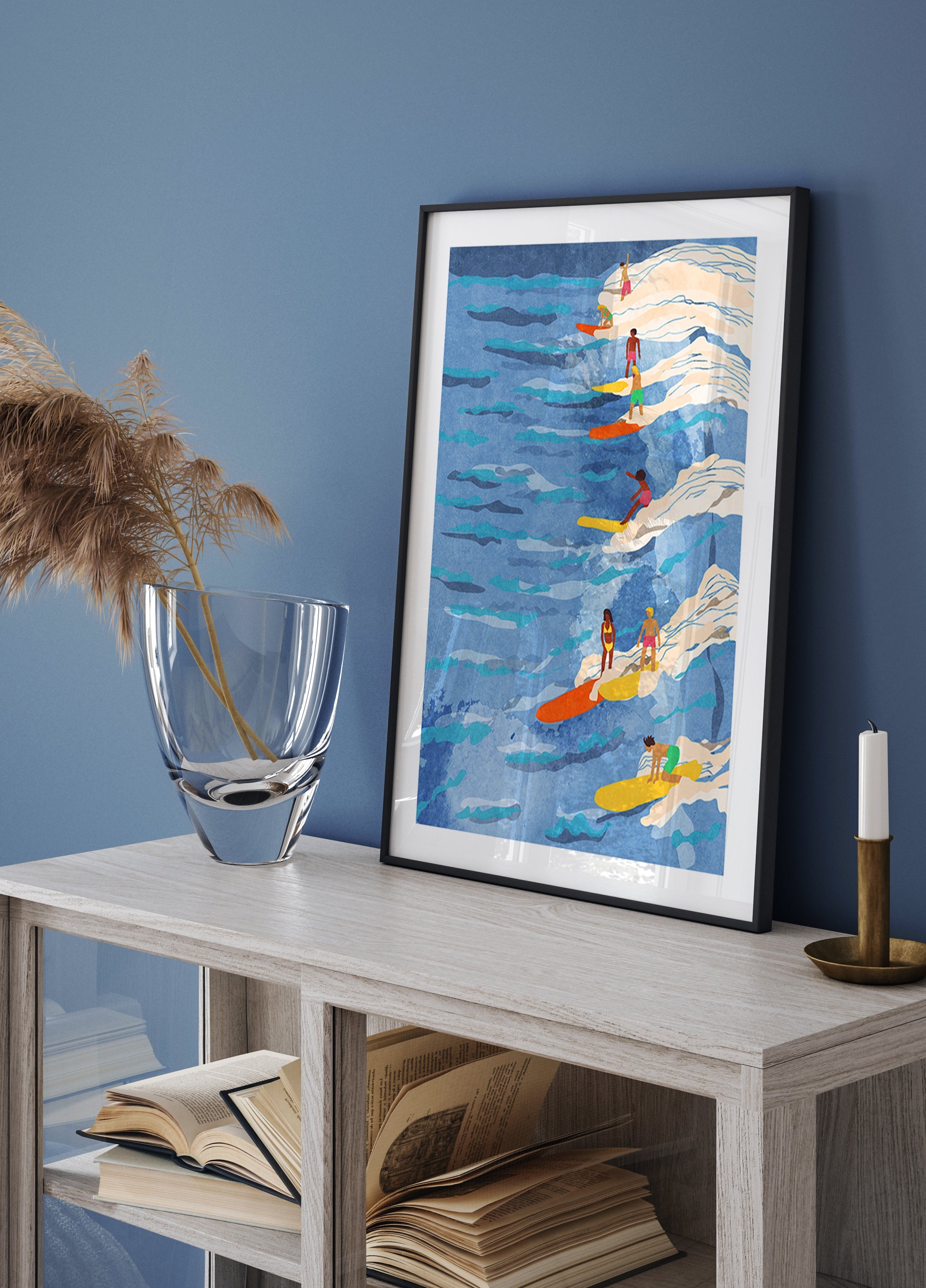 schłodzony plakat surfingowy