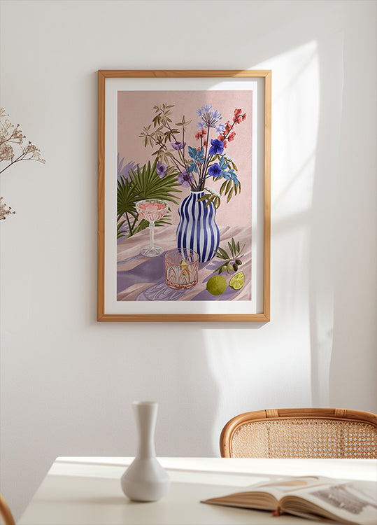 Liliowy letni plakat