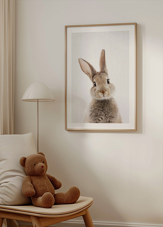 Plakat z króliczkiem Peekaboo