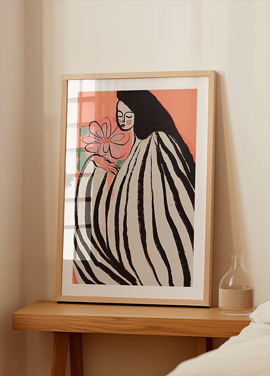 Plakat Cicha chwila (brzoskwinia).