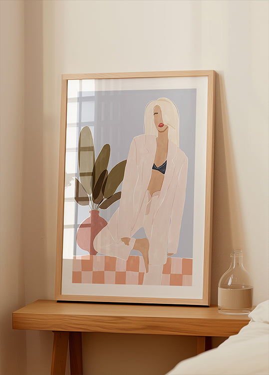 Plakat Zbyt leniwy na jogę