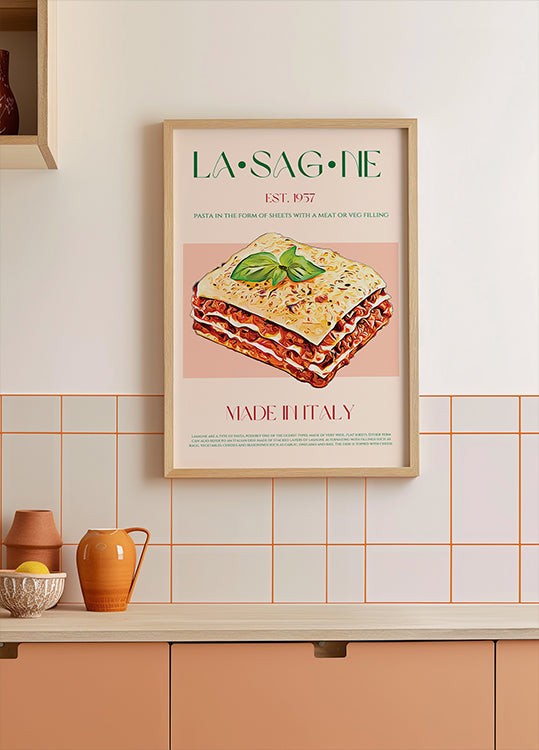 Warstwy plakatu lasagne