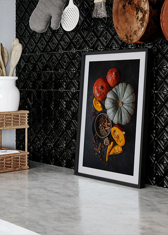 Plakat Jesień na stole