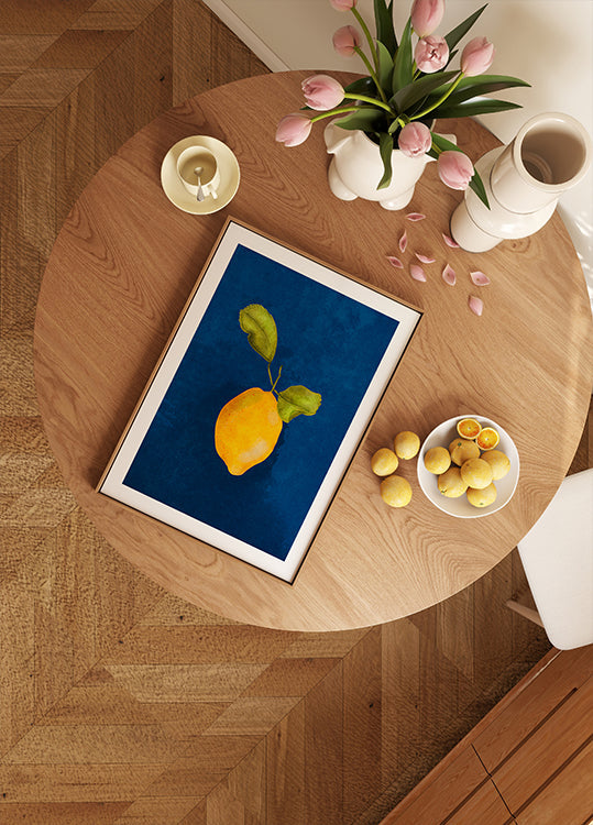 Tylko mały plakat z cytryną